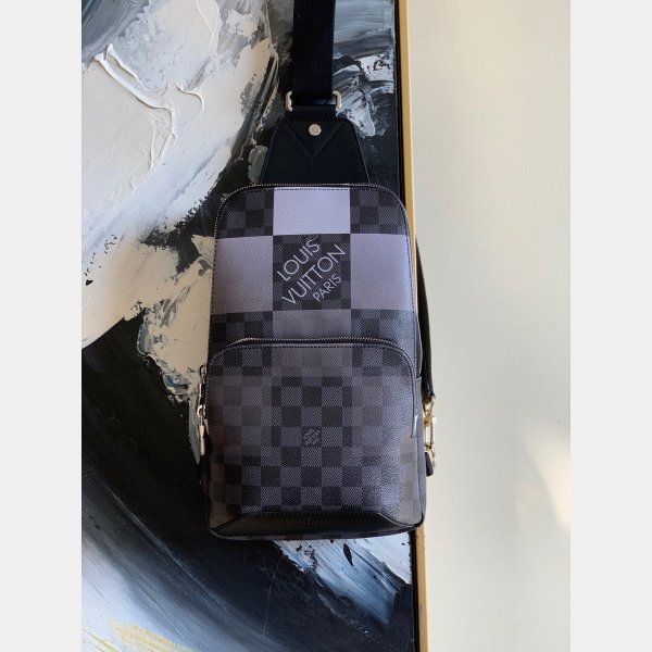 Replica Louis Vuitton Avenue Sling Bag Damier Graphite Giant N40403 BLV863